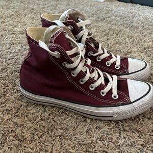 Maroon Converse